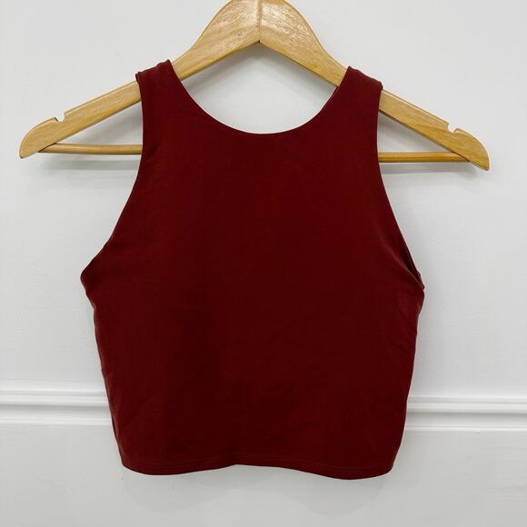 Women’s Athleta Conscious Crop Bra Top Burgundy Gray Lot Of Two Small S - Picture 11 of 11